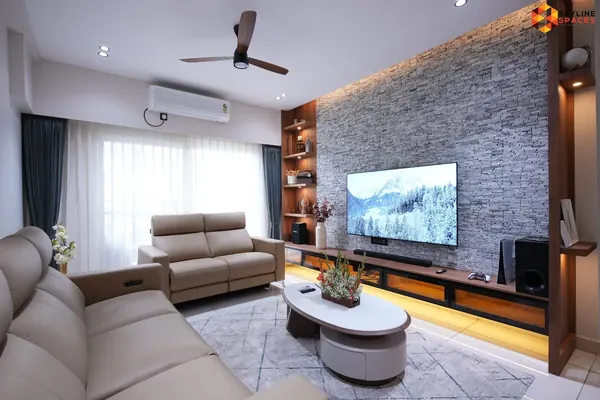 Home interior design for Aevin and Softy at Keya Homes, Whitefield, Bangalore by Skyline Spaces